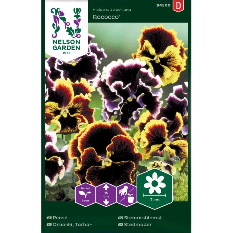 Stedmoder 'Rococo' Mix Viola X Wittrockiana 'Rococco' 1 Stedmoder 'Rococo' Mix Viola X Wittrockiana 'Rococco'