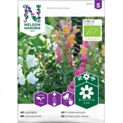 Løvemund Mix Øko Antirrhinum Majus Frøpose, Antal Pr. Pakke, Ca. 20 Stk.