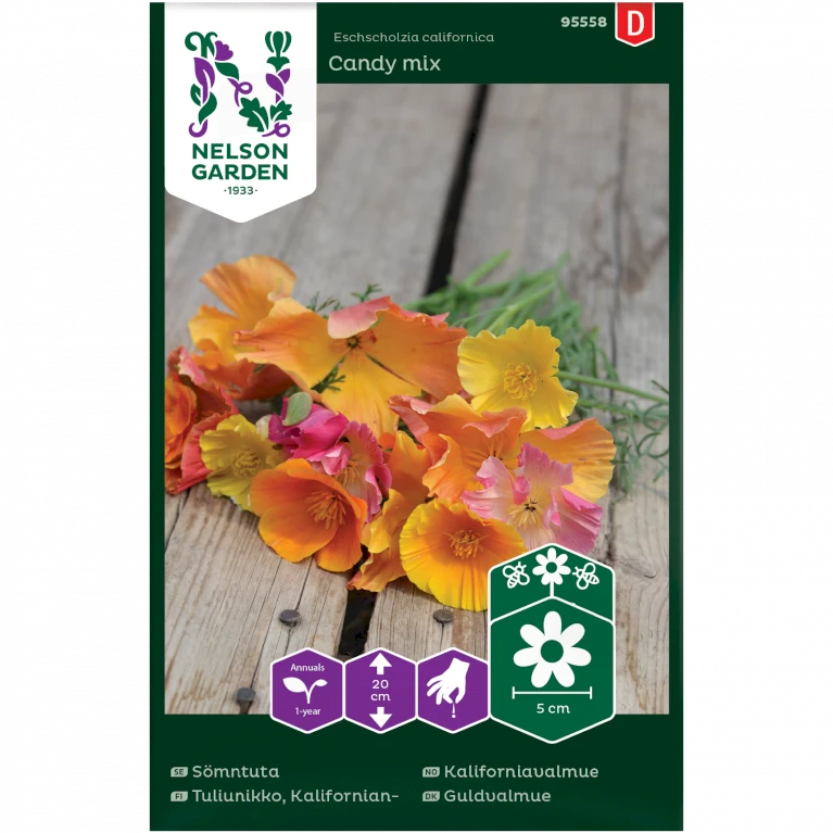 Californisk Guldvalmue 'Candy' Mix Eschscholzia Californica 'Candy' Mix 1 Californisk Guldvalmue 'Candy' Mix Eschscholzia Californica 'Candy' Mix